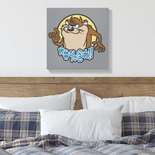 TAZ™ Expletive Circle Graphic Leinwanddruck (Insitu (Schlafzimmer))