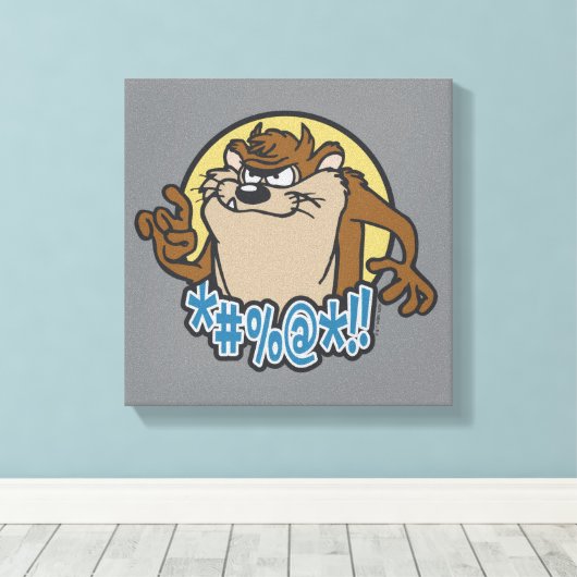 TAZ™ Expletive Circle Graphic Leinwanddruck (Insitu (Holzboden))