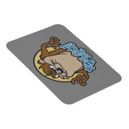 TAZ™ Expletive Circle Graphic Magnet (Rechte Seite)