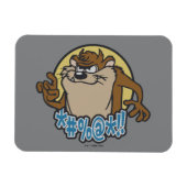 TAZ™ Expletive Circle Graphic Magnet (Horizontal)