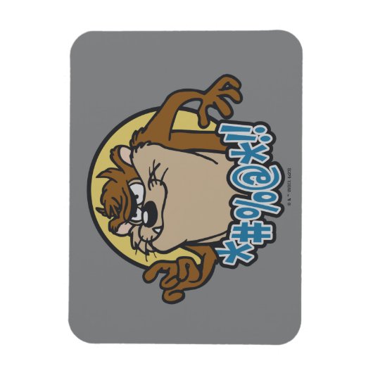 TAZ™ Expletive Circle Graphic Magnet (Vertikal)