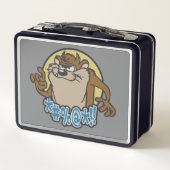 TAZ™ Expletive Circle Graphic Metall Brotdose (Rückseite)