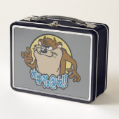 TAZ™ Expletive Circle Graphic Metall Brotdose (Vorderseite)