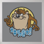 TAZ™ Expletive Circle Graphic Poster (Vorne)