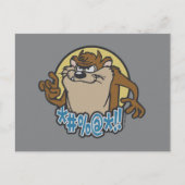 TAZ™ Expletive Circle Graphic Postkarte (Vorderseite)