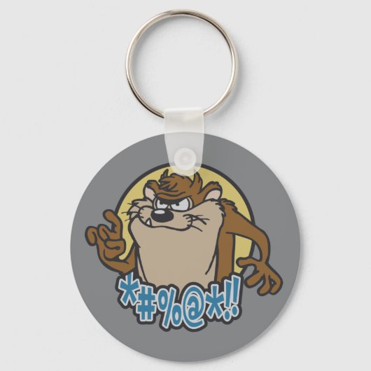 TAZ™ Expletive Circle Graphic Schlüsselanhänger (Rückseite)