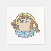 TAZ™ Expletive Circle Graphic Serviette (Vorderseite)