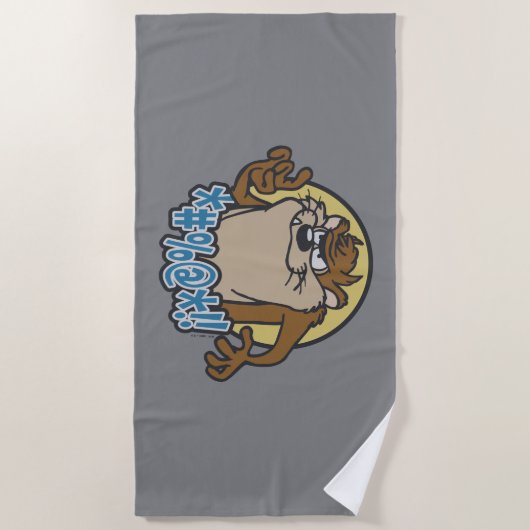 TAZ™ Expletive Circle Graphic Strandtuch (Vorderseite)