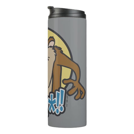 TAZ™ Expletive Circle Graphic Thermosbecher (Nach rechts gedreht)