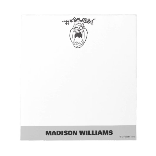 TAZ™ Gelierexplexe Notizblock (Vorderseite)