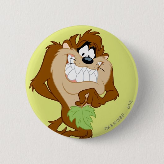 TAZ™ hält ein Blatt Button (Vorderseite)