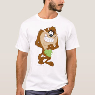 TAZ™ hält ein Blatt T-Shirt