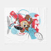 TAZ™ Headbuttball-Ball Fleecedecke (Vorderseite (Horizontal))