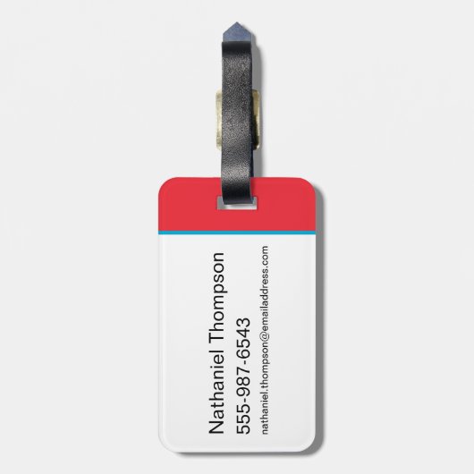 TAZ™ Headbuttball-Ball Gepäckanhänger (Rückseite vertikal)