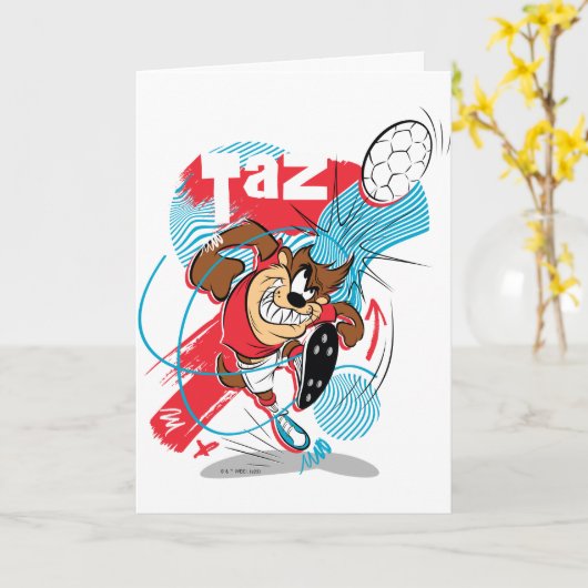 TAZ™ Headbuttball-Ball Karte (Gelbe Blume)