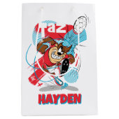 TAZ™ Headbuttball-Ball Mittlere Geschenktüte (Vorderseite)