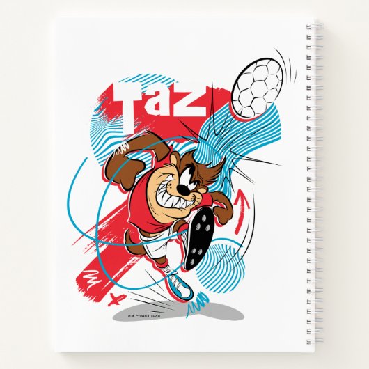 TAZ™ Headbuttball-Ball Notizblock (Rückseite)