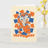 TAZ™ Hungry Smashing durch Schachbrett Karte (Gelbe Blume)