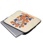 TAZ™ Hungry Smashing durch Schachbrett Laptopschutzhülle (Vorne Knopf)