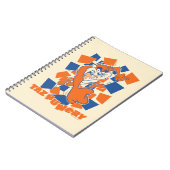 TAZ™ Hungry Smashing durch Schachbrett Notizblock (Linke Seite)