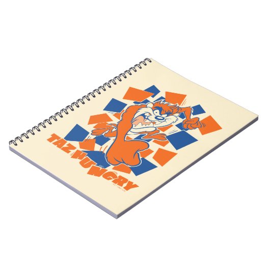 TAZ™ Hungry Smashing durch Schachbrett Notizblock (Linke Seite)