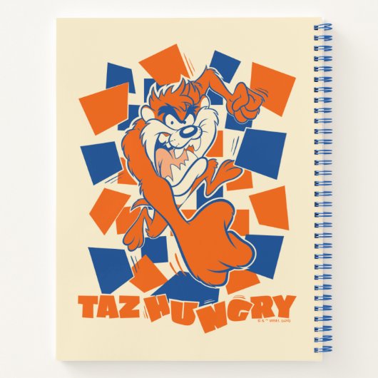 TAZ™ Hungry Smashing durch Schachbrett Notizblock (Rückseite)