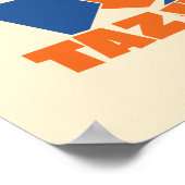 TAZ™ Hungry Smashing durch Schachbrett Poster (Ecke)