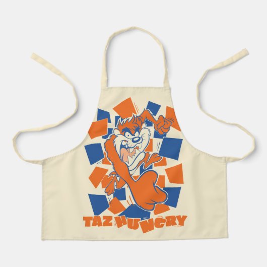 TAZ™ Hungry Smashing durch Schachbrett Schürze (Vorderseite)