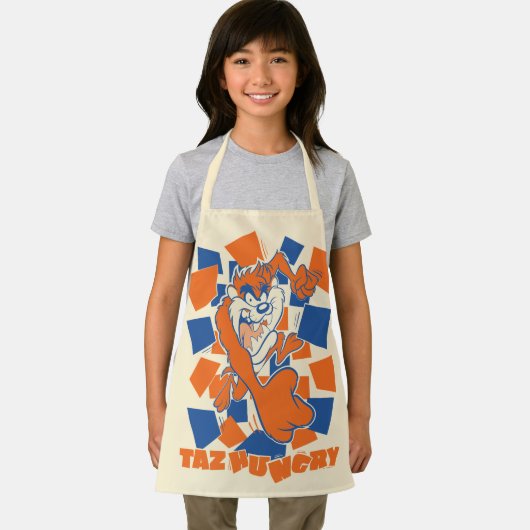 TAZ™ Hungry Smashing durch Schachbrett Schürze (Insitu)