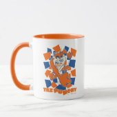 TAZ™ Hungry Smashing durch Schachbrett Tasse (Links)