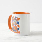 TAZ™ Hungry Smashing durch Schachbrett Tasse (Vorderseite Links)