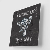 TAZ™ Ich habe so Geweckt Quadratische Wanduhr (Winkel)