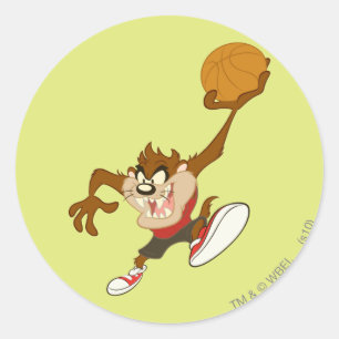 TAZ™ in Ihrem Gesicht Runder Aufkleber