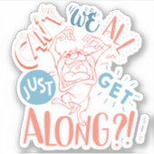 TAZ™ | Können wir nicht alle einfach miteinander a Aufkleber (Vorderseite)