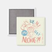 TAZ™| Können wir nicht alle einfach miteinander au Magnet (Vorderseite/Rückseite)