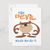 TAZ™ Kunstdesign 6 Postkarte (Vorne/Hinten)