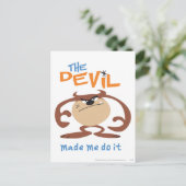 TAZ™ Kunstdesign 6 Postkarte (Stehend Vorderseite)