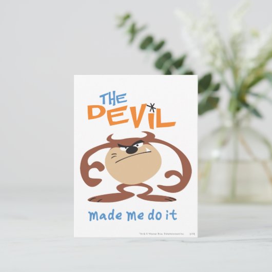 TAZ™ Kunstdesign 6 Postkarte (Stehend Vorderseite)