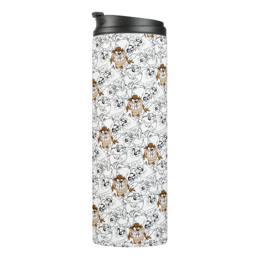 TAZ™ Line Art Color Pop Muster Thermosbecher (Nach rechts gedreht)