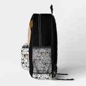 TAZ™ Line Art Pop Muster Bedruckter Rucksack (Rechts)
