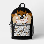 TAZ™ Line Art Pop Muster Bedruckter Rucksack (Vorderseite)