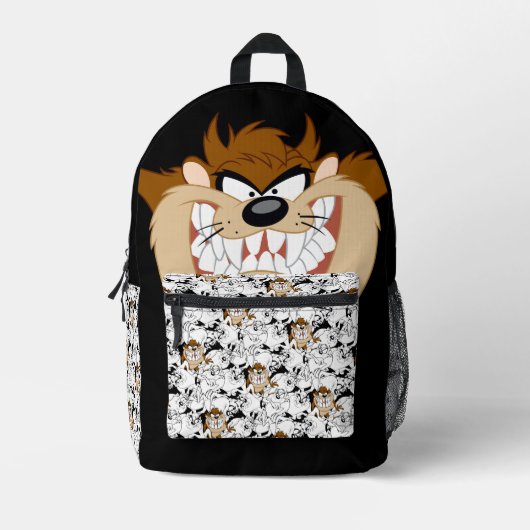 TAZ™ Line Art Pop Muster Bedruckter Rucksack (Vorderseite)