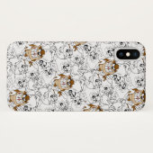 TAZ™ Line Art Pop Muster Case-Mate iPhone Hülle (Rückseite (Horizontal))