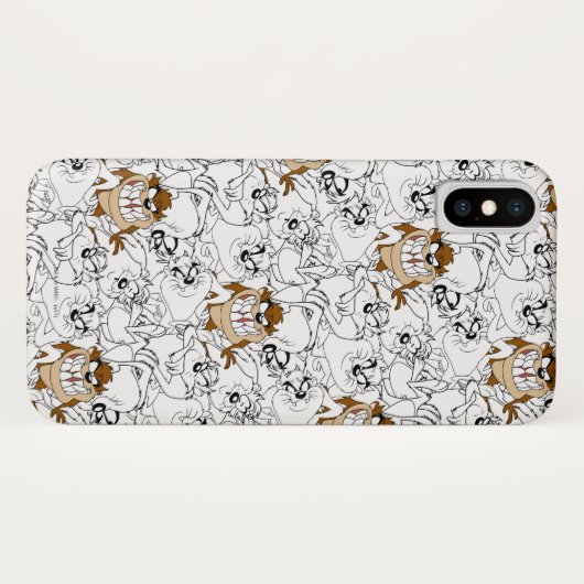 TAZ™ Line Art Pop Muster Case-Mate iPhone Hülle (Rückseite (Horizontal))