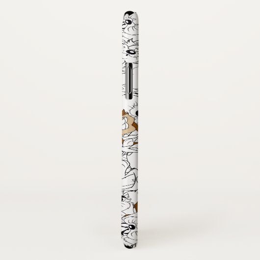 TAZ™ Line Art Pop Muster Case-Mate iPhone Hülle (Hinten/Rechts)