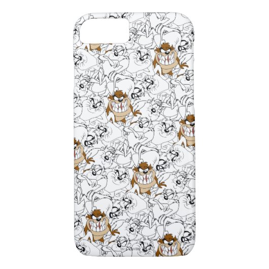 TAZ™ Line Art Pop Muster Case-Mate iPhone Hülle (Rückseite)