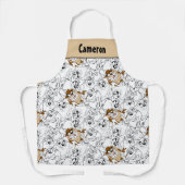 TAZ™ Line Art Pop Muster Schürze (Vorderseite)