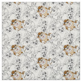 TAZ™ Line Art Pop Muster Stoff (Muster)