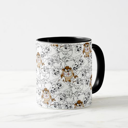 TAZ™ Line Art Pop Muster Tasse (VorderseiteRechts)