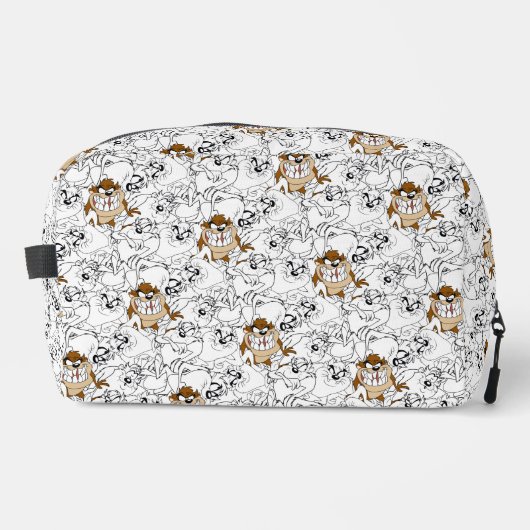 TAZ™ Line Art Pop Muster Waschbeutel (Vorderseite)